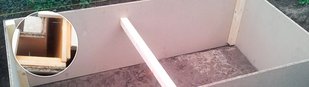 02: Verschalen Doppelwandige Verschalung, Aussenwand mit Styrodurplatten